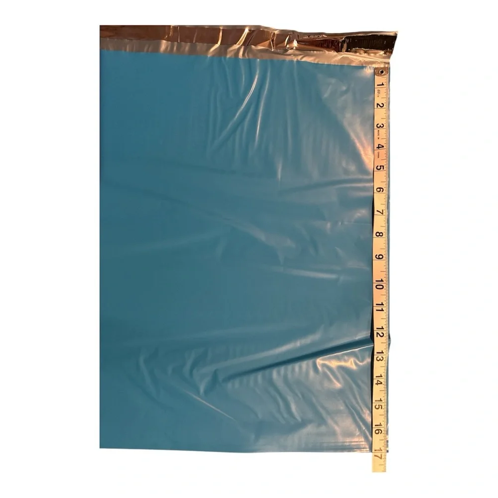 Solid Bright Blue Poly Mailers 14